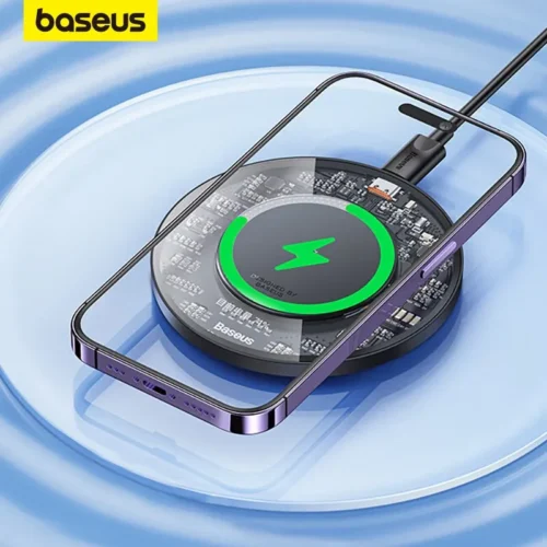 BASEUS 15W WIRELESS CHARGEUR TYPE C TO C BLACK