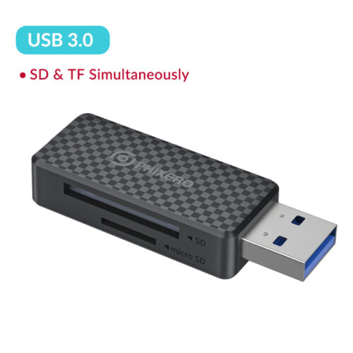 PHIXERO Clé Lecteur Carte Mémoire USB3.0(Lecteur MultiCarte Simultanément)